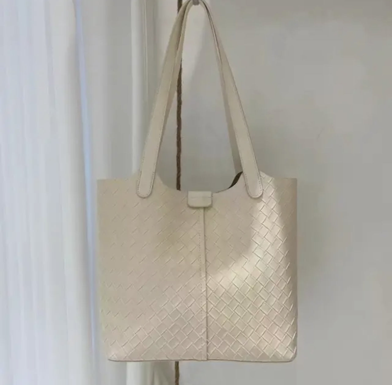 Woven Microfiber Bag + Crossbody