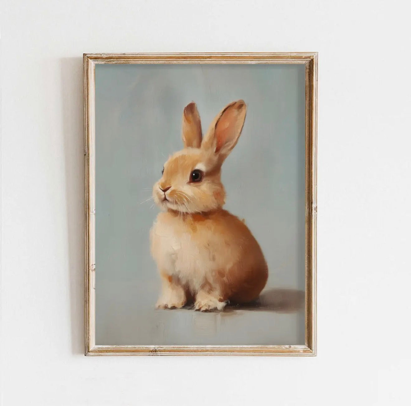 Bunny on Blue