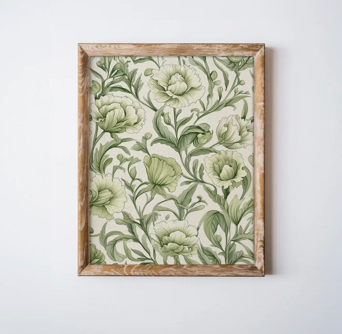 Green Floral Vintage