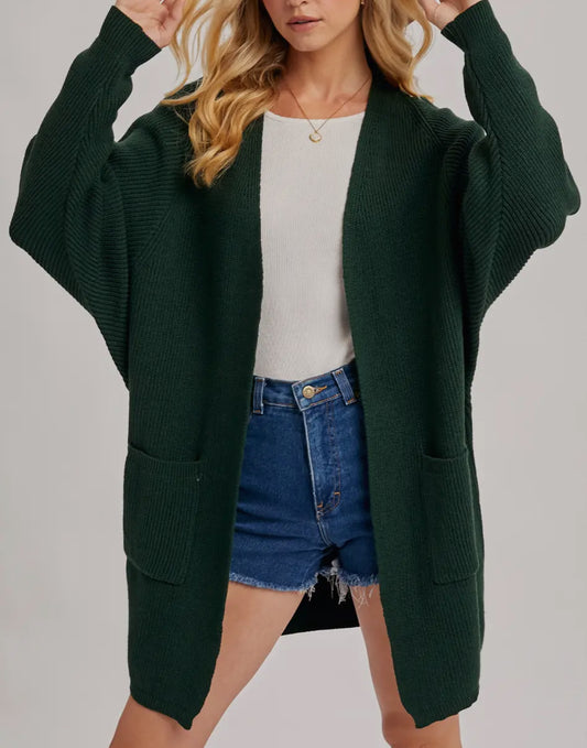 Hunter Green Cardigan
