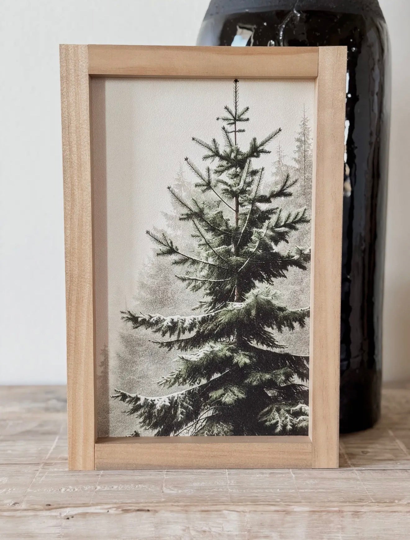 Winter Fir Vintage Print