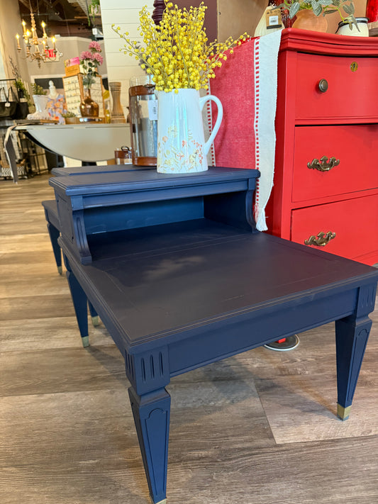 Navy Nightstand Set