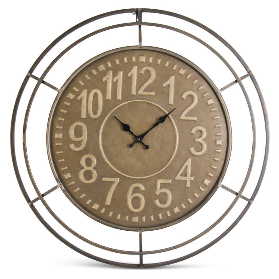 Round Metal Wall Clock