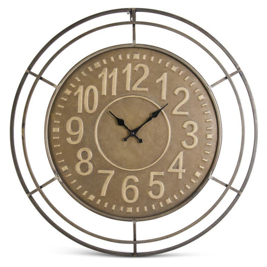 Round Metal Wall Clock