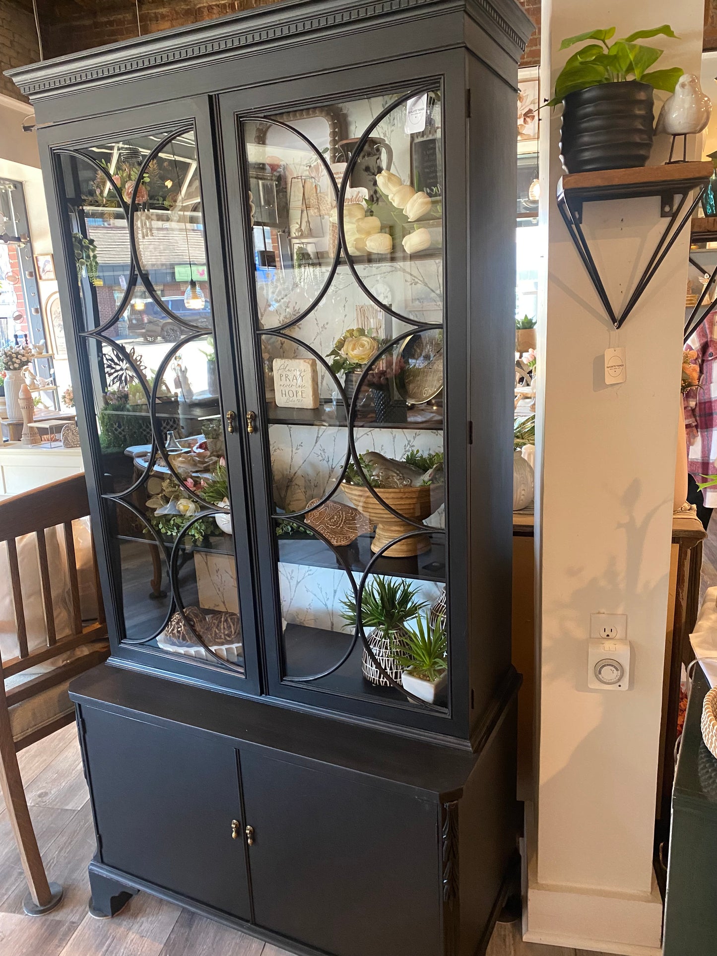 Updated vintage cabinet/curio