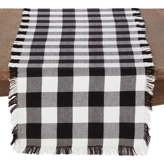 Fringed Buffalo Plaid Runner