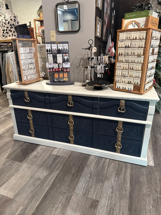 Navy and Silk Buffet