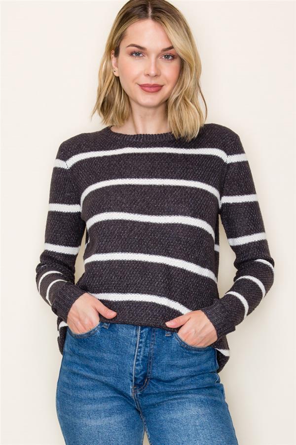 Everyday Waffle Sweater - Charcoal