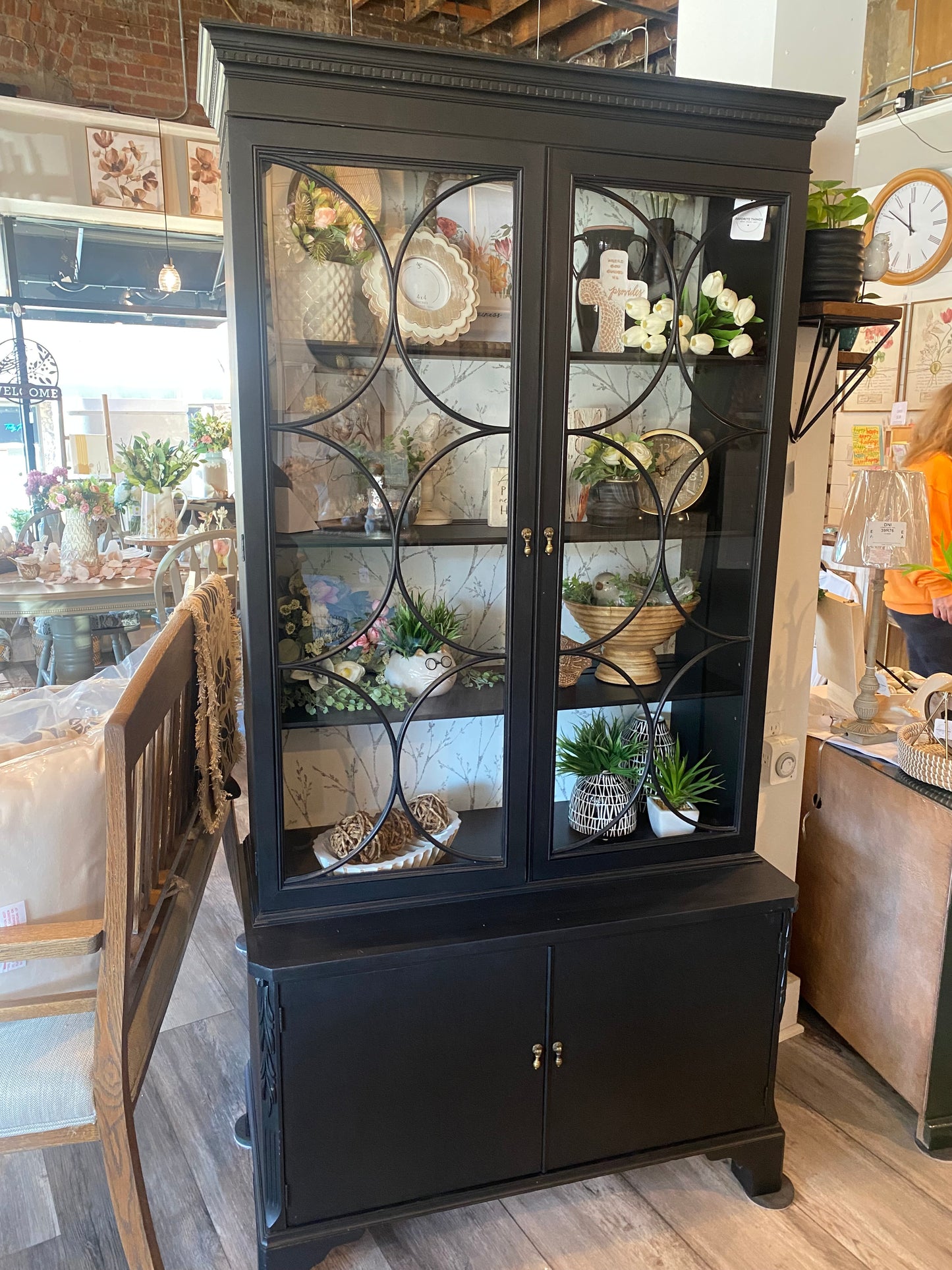 Updated vintage cabinet/curio