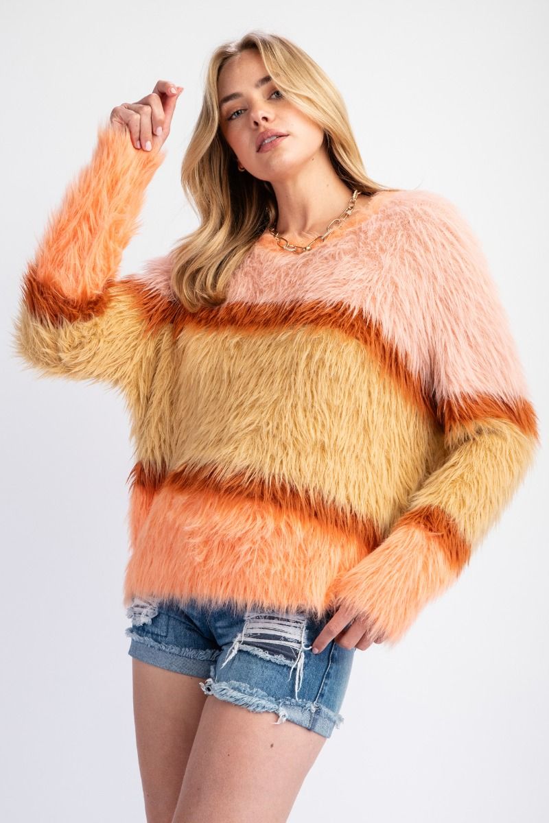 Easel Color Block Sweater