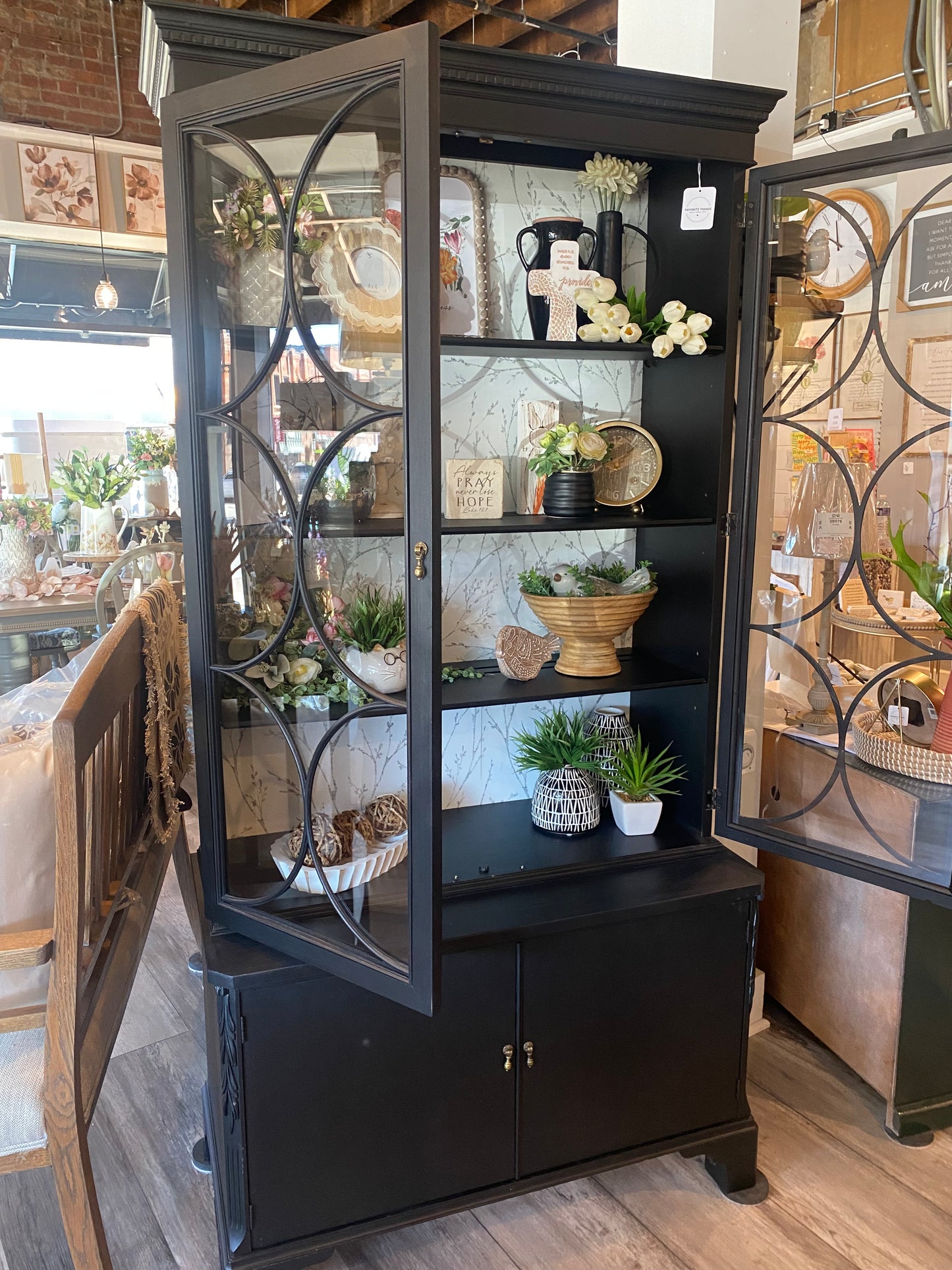 Updated vintage cabinet/curio