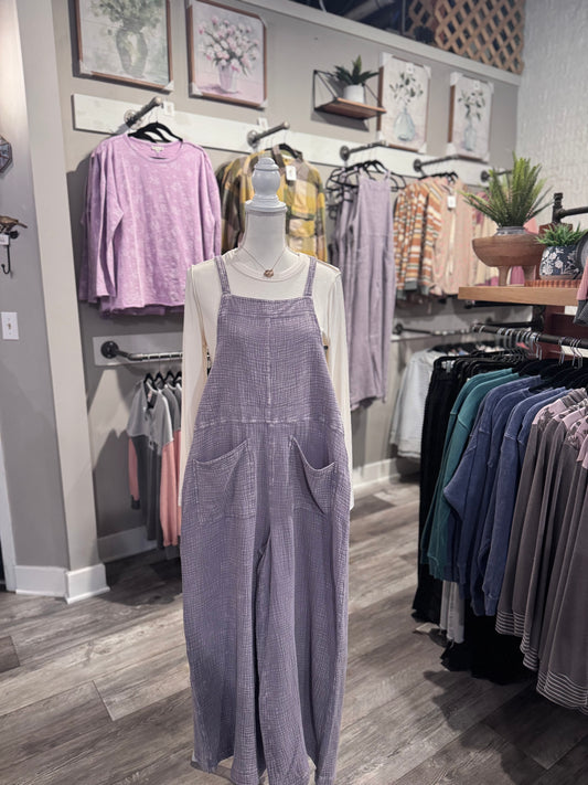 Easel Washed Cotton Jumpsuit