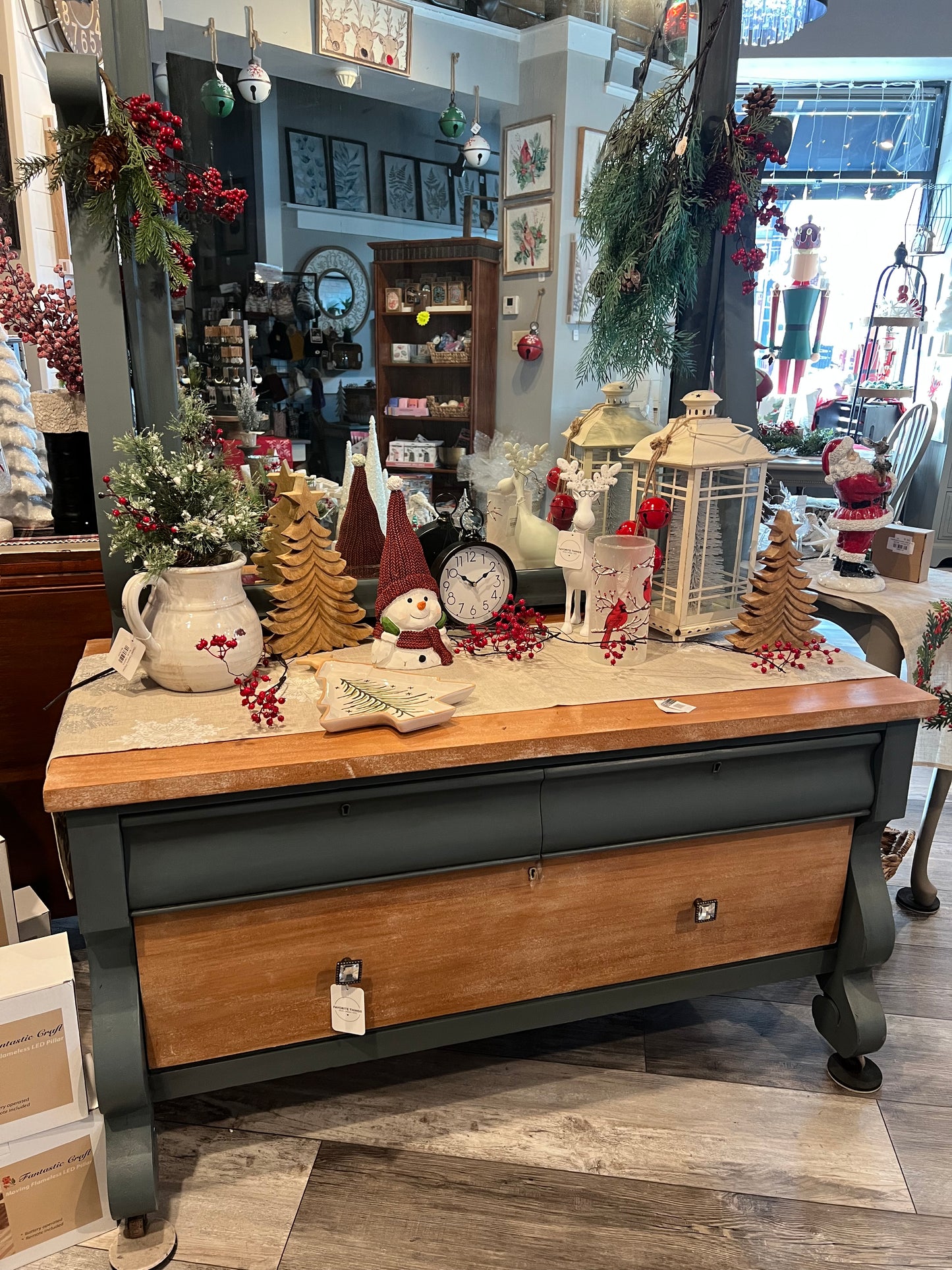 Dresser with mirror