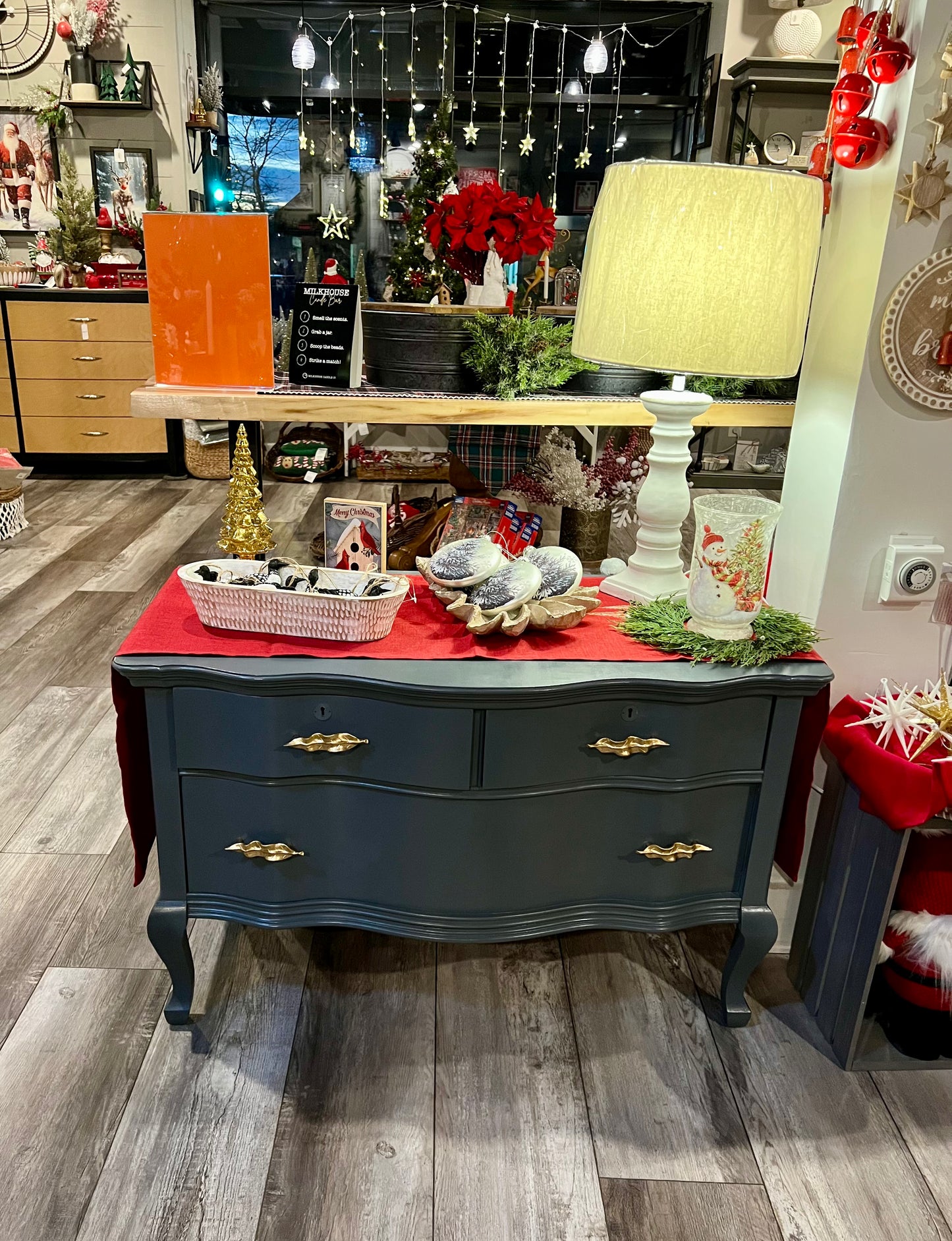 Gray Low Dresser