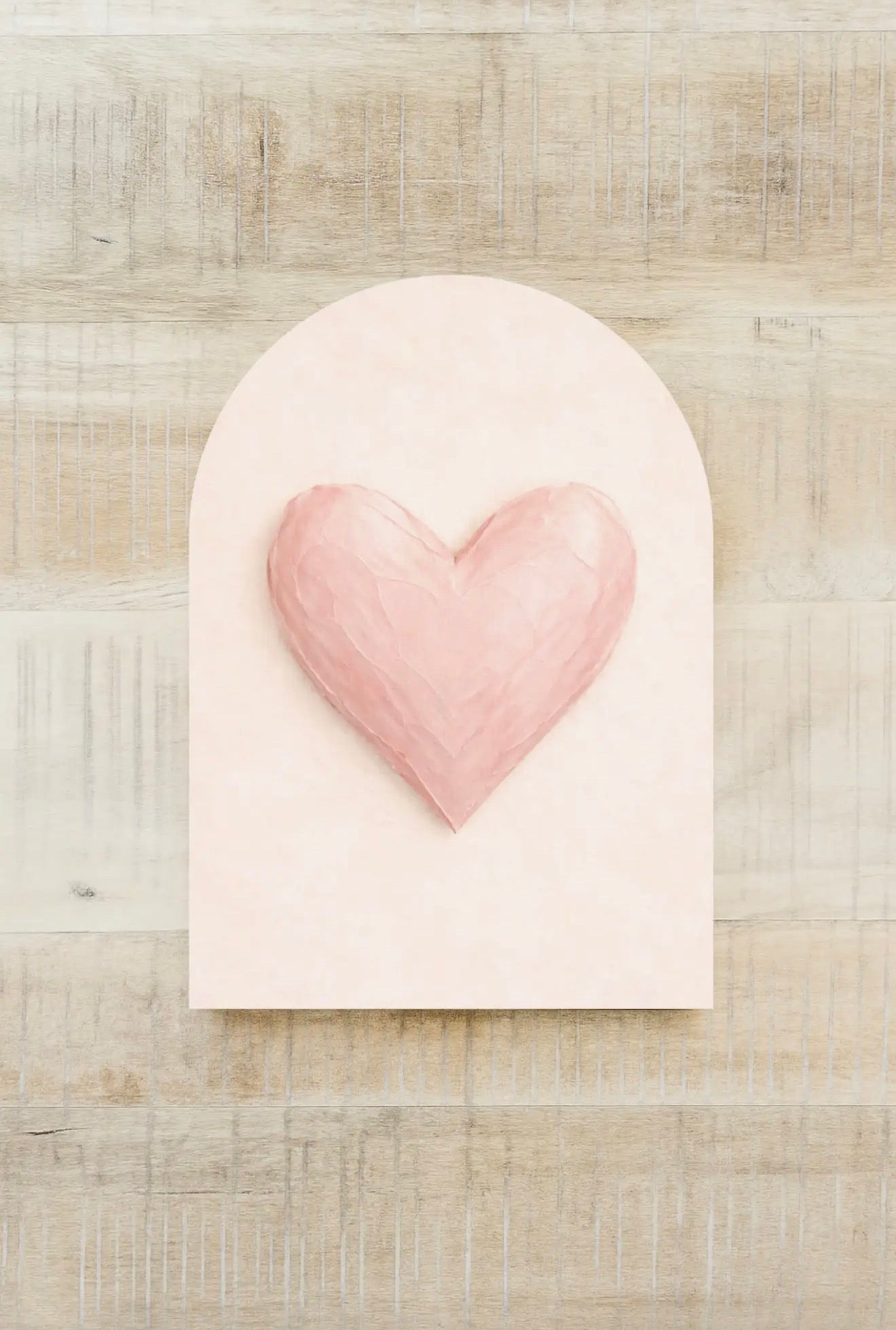 Soft Pink Heart Arch
