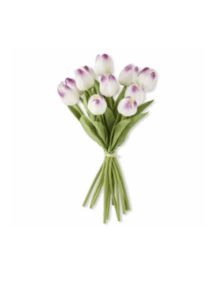 Purple/White Mini Tulip Bundle