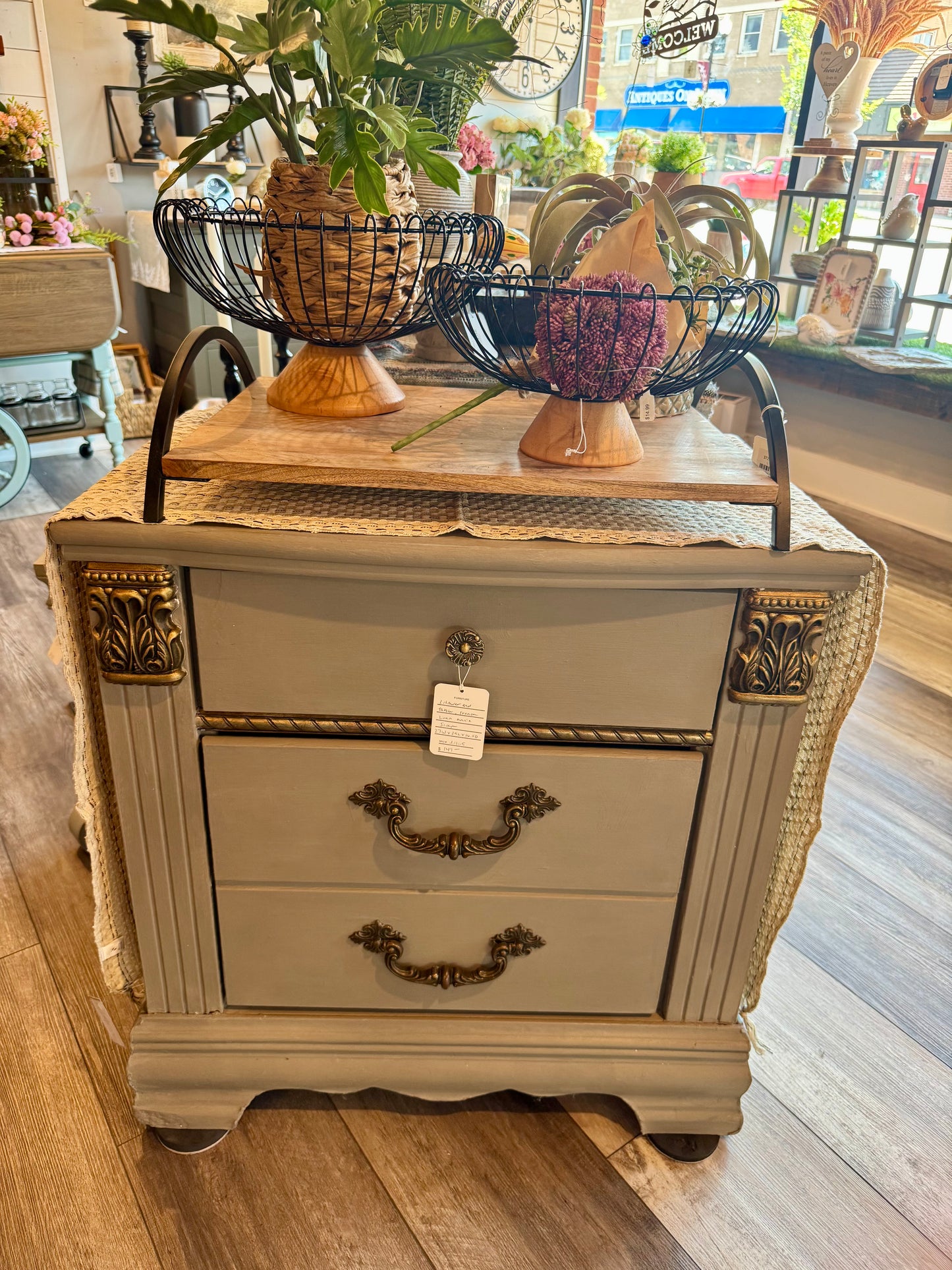 3 drawer end table