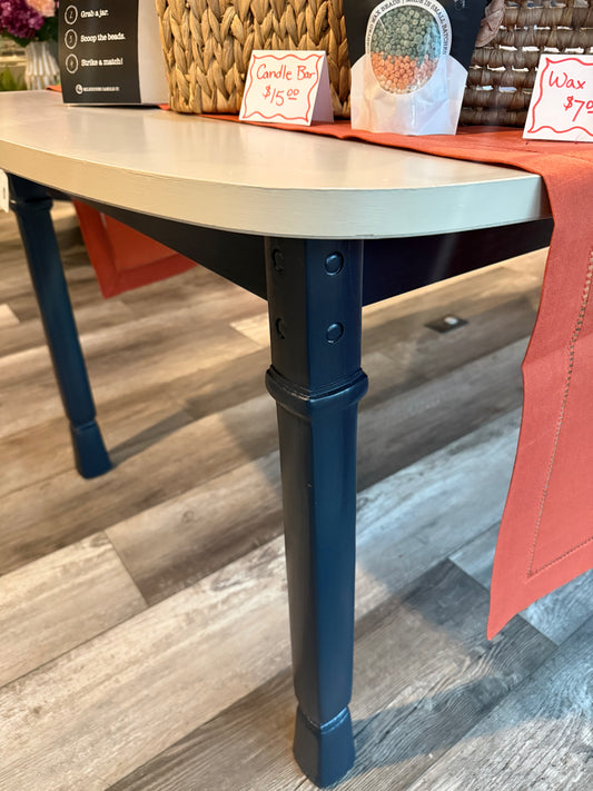 Weathered Cathedral Taupe & Midnight Blue Table