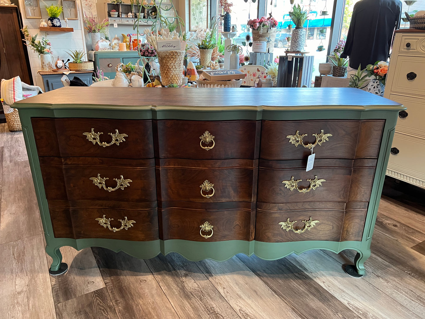 Long Green Dresser