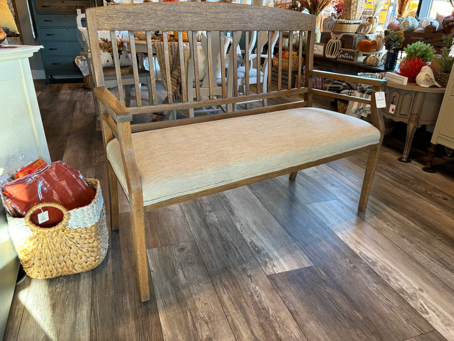 Solid Oak Bench