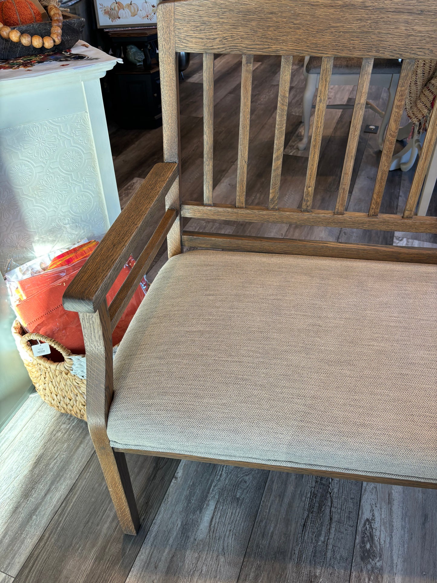 Solid Oak Bench