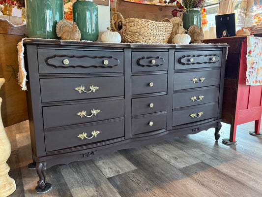 Custom Fort York Red + Coal Black French Dresser