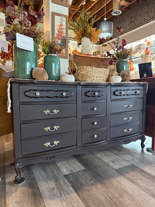 Custom Fort York Red + Coal Black French Dresser