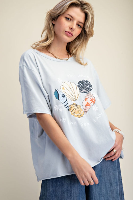 Easel Graphic Mineral Washed Tee