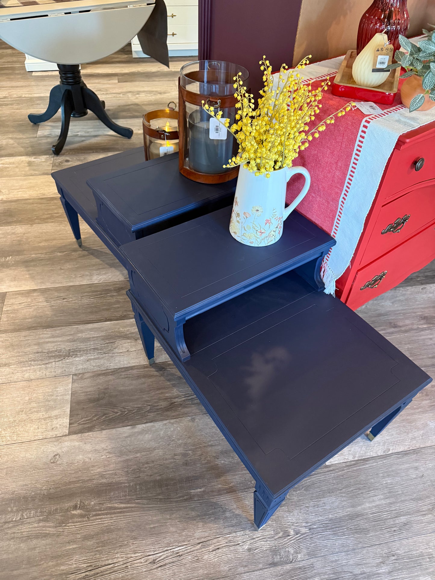 Navy Nightstand Set