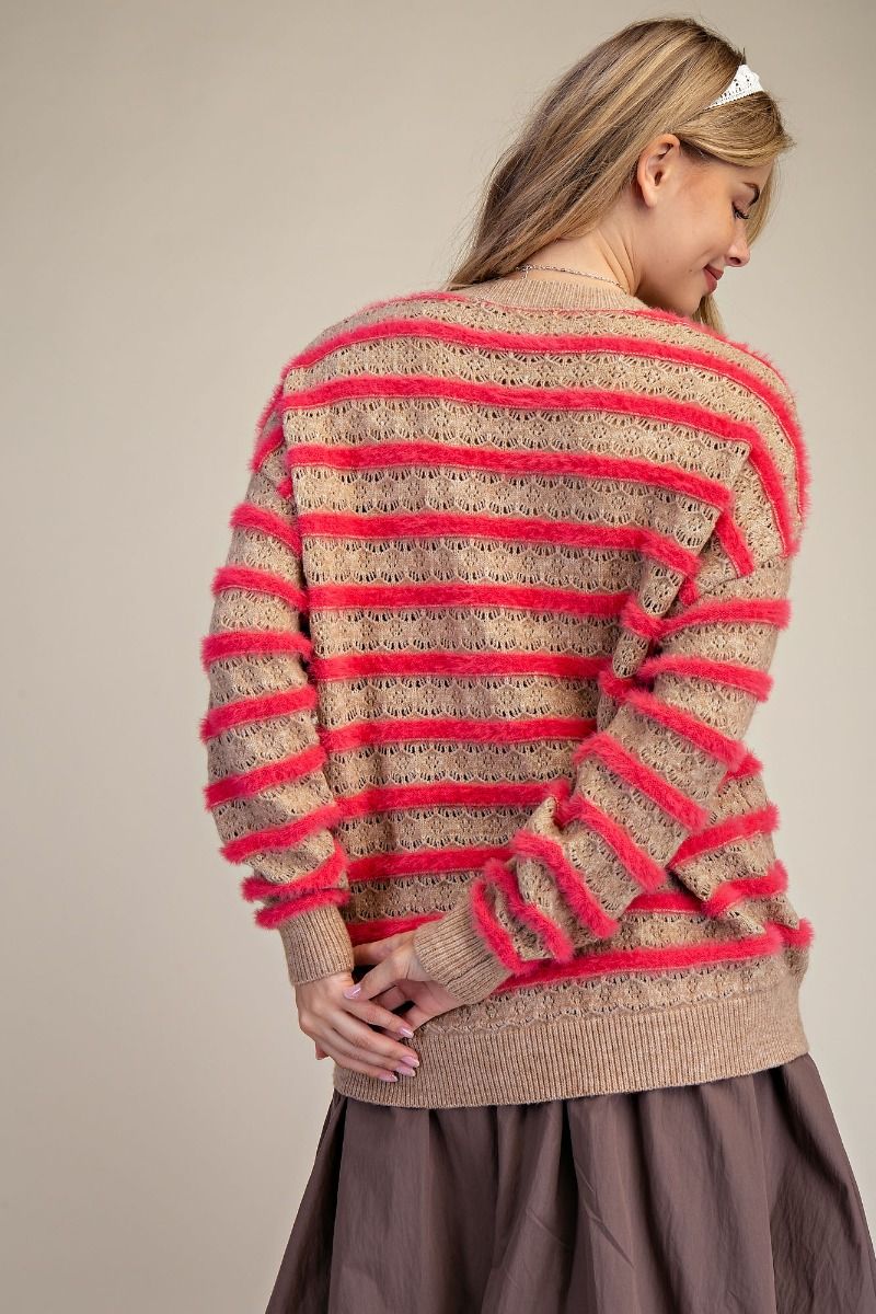 Easel Striped Knitted Sweater