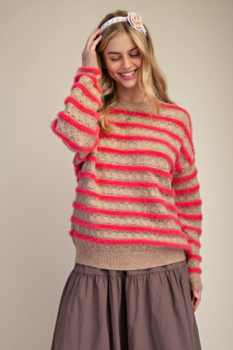 Easel Striped Knitted Sweater